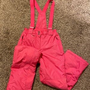 Pink jumper snow suit